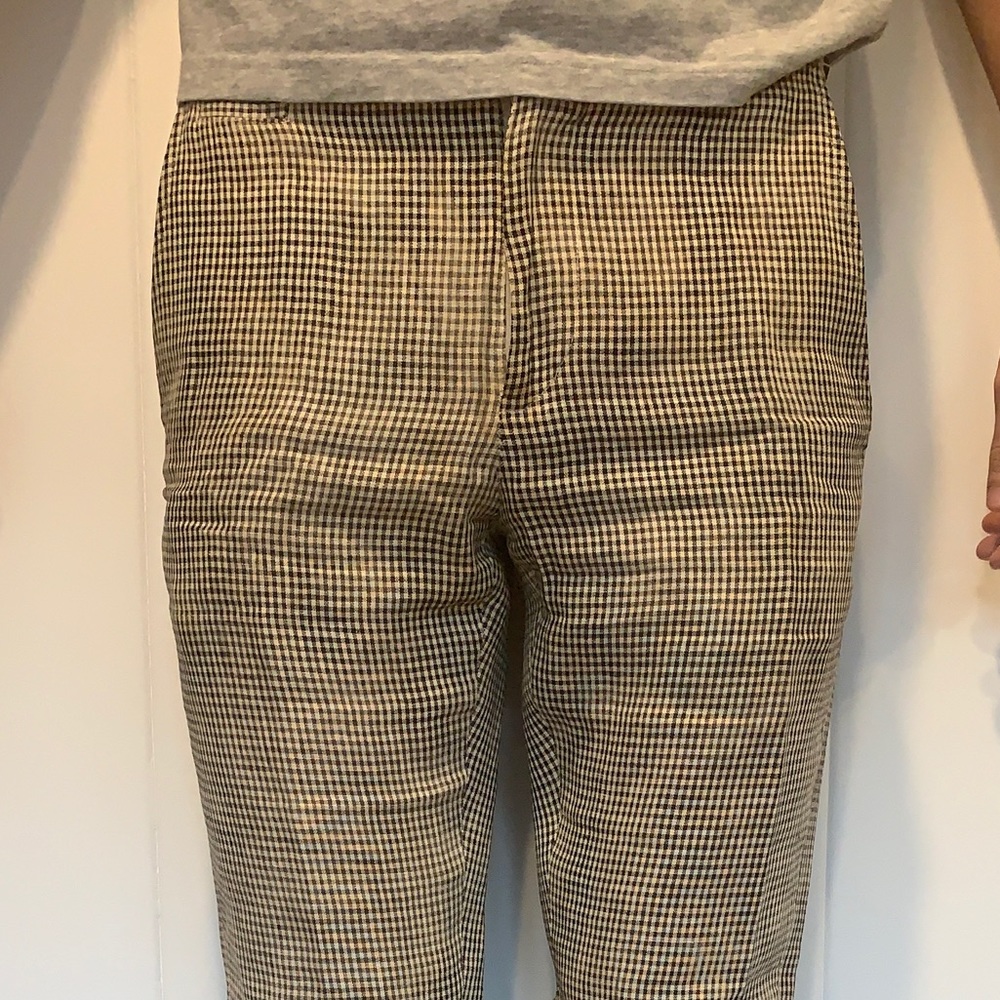 Opening Ceremony checkered linen pants